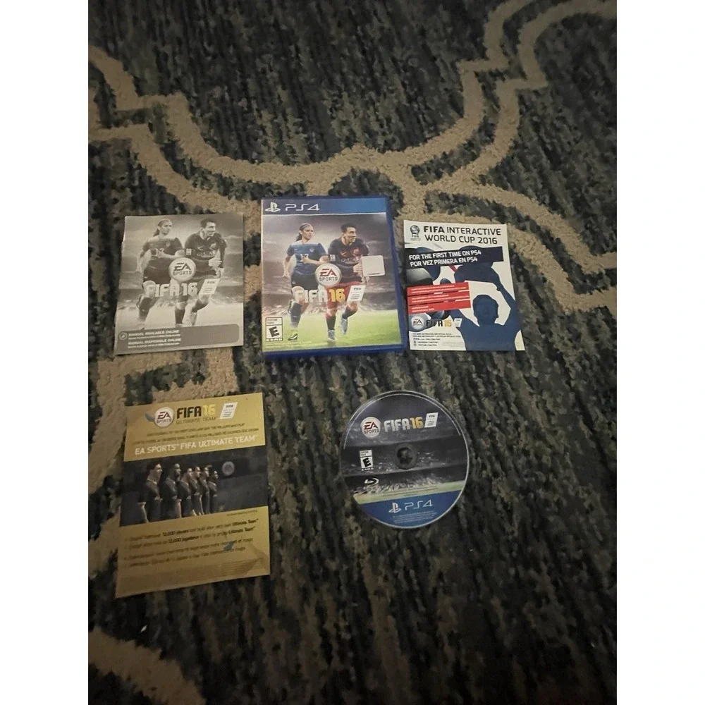 FIFA 16 (Sony PlayStation 4, 2015) PS4 CIB Soccer Game Original Case & Inserts